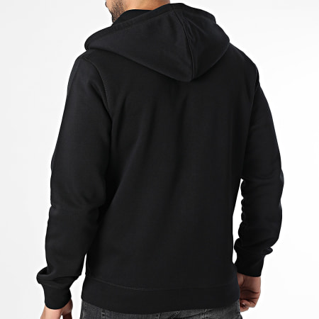 One Piece - Sweat Zippé Capuche Badge Logo Noir