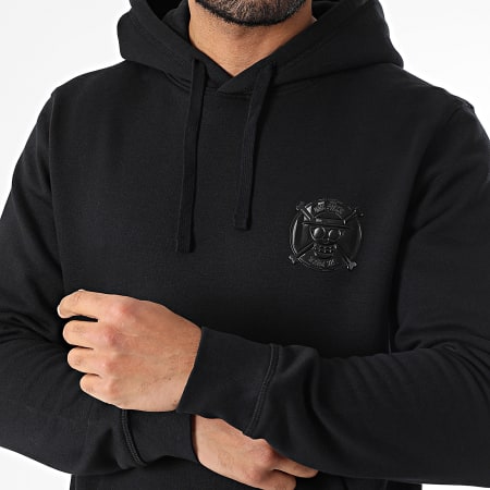 One Piece - Sudadera con Capucha Badge Logo Negro