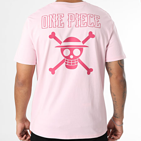 One Piece - Tee Shirt Oversize Hybrid Color Rose Rose Fuchsia