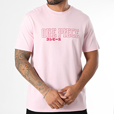 One Piece - Tee Shirt Oversize Hybrid Color Rose Rose Fuchsia