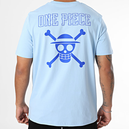 One Piece - Oversize Hybrid Color Tee Shirt Azul claro Azul real