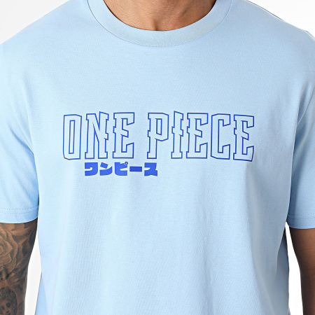 One Piece - Oversize Hybrid Color Tee Shirt Azul claro Azul real