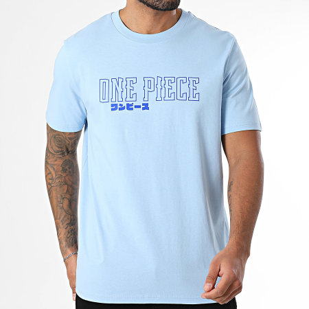 One Piece - Oversize Hybrid Color Tee Shirt Azul claro Azul real