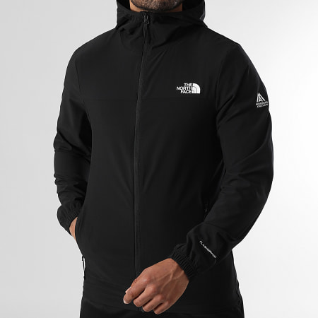 The North Face - Jacket Zipped Hoodie Wind Flashdry XD Black - Ryses