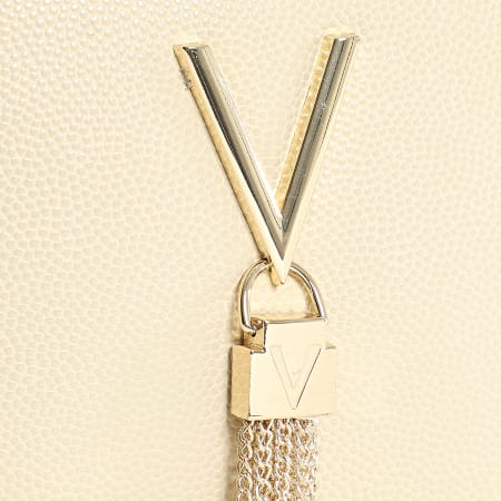 Valentino By Mario Valentino - Sac A Main Femme VBS1R409G Beige Doré