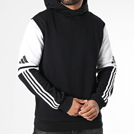 Adidas Sportswear - Sweat Capuche SQ25 JE2776 Noir Blanc