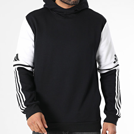 Adidas Sportswear - Sweat Capuche SQ25 JE2776 Noir Blanc