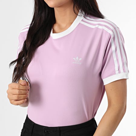 Adidas Originals - Tee Shirt Femme 3 Stripes JD3441 Lilas