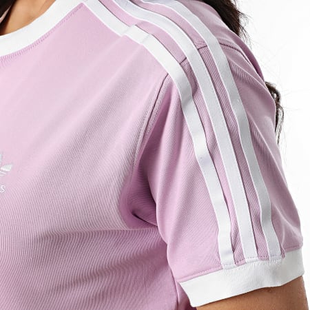 Adidas Originals - Tee Shirt Femme 3 Stripes JD3441 Lilas