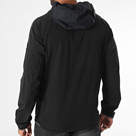 BOSS - Coupe-Vent Capuche Eilat 50535398 Bleu Marine Noir