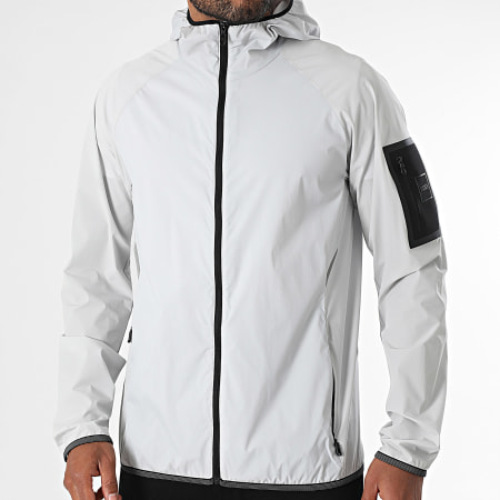 BOSS - Coupe-Vent Capuche Eilat 50535398 Gris Clair