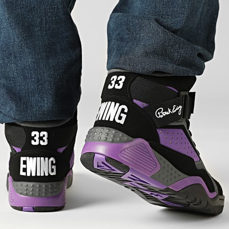 Ewing Athletics - Zapatillas Ewing Focus OG 1BM02604 Negro Castklerock Púrpura