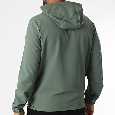 Helvetica - Veste Zippée Capuche Havane Vert Kaki