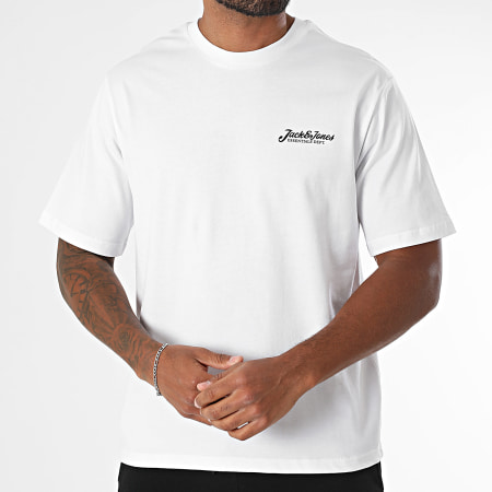 Jack And Jones - Ensemble Tee Shirt Sweat Capuche Et Short Jogging Beau Blanc Noir