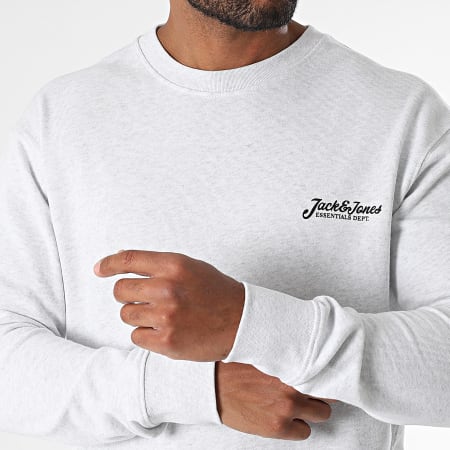 Jack And Jones - Lot De 2 Sweats Crewneck Beau Gris Clair Chiné Noir