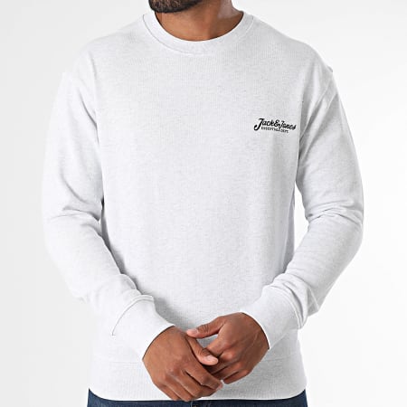 Jack And Jones - Lot De 2 Sweats Crewneck Beau Gris Clair Chiné Noir