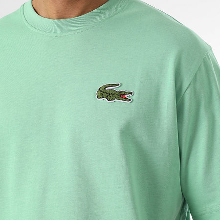 Lacoste - Tee Shirt Oversize Loose Fit Big Logo Cocodrilo Bordado Verde