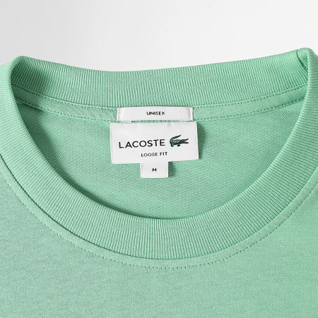 Lacoste - Tee Shirt Oversize Loose Fit Big Logo Cocodrilo Bordado Verde