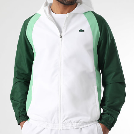 Lacoste - Crocodile Logo White Light Green Green Bottle Suit Set