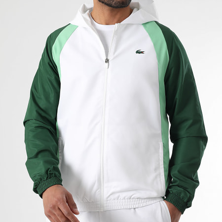 Lacoste - Crocodile Logo White Light Green Green Bottle Suit Set