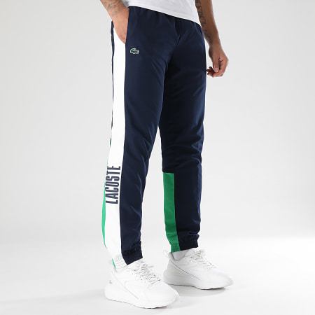 Lacoste Pantalon Jogging A Bandes Logo Crocodile Bleu Marine