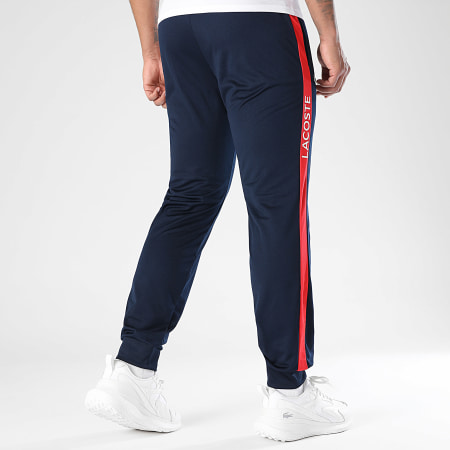 Lacoste Pantalon Jogging A Bandes Logo Crocodile Bleu Marine