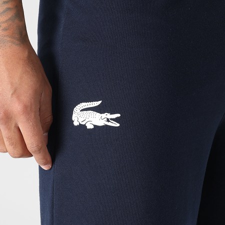Lacoste - Short Jogging Logo Crocodile Bleu Marine
