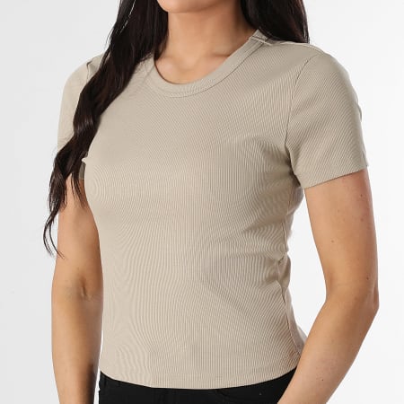 Only - Tee Shirt Femme Val Beige