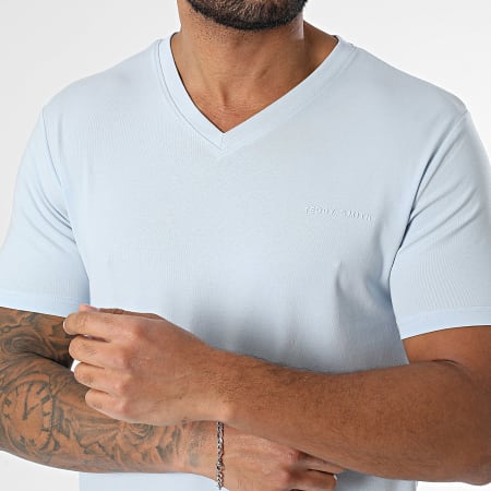 Teddy Smith - V-neck T-shirt Tawax 11016800D Light Blue