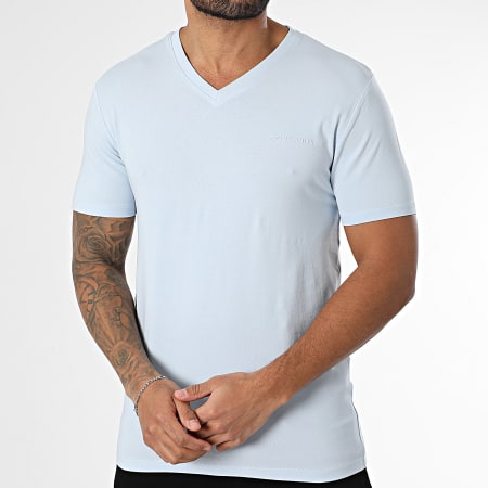 Teddy Smith - V-neck T-shirt Tawax 11016800D Light Blue