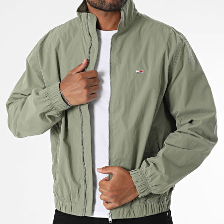 Tommy Jeans - Veste Zippée Essential 0655 Vert Kaki