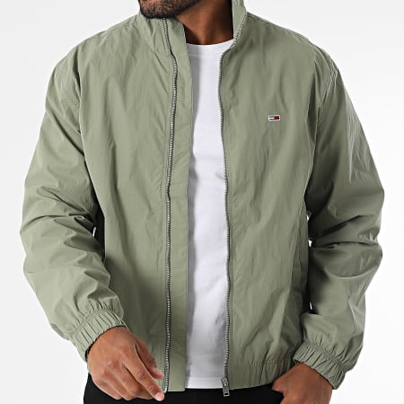 Tommy Jeans - Veste Zippée Essential 0655 Vert Kaki