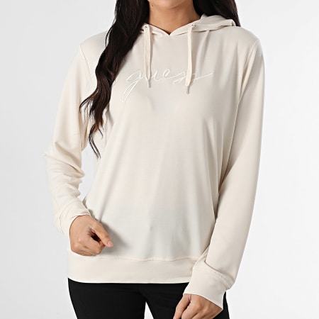 Guess - Sweat Capuche Femme O5GQ00-KCQ72 Beige