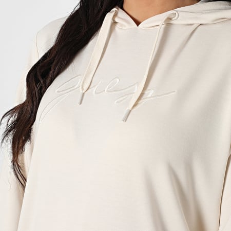 Guess - Sweat Capuche Femme O5GQ00-KCQ72 Beige