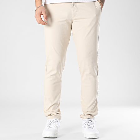 JJ Rebel - Pantalon Chino Slim Michael Beige