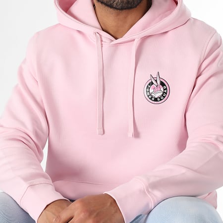 Looney Tunes - Sweat Capuche Badge Bugs Rose