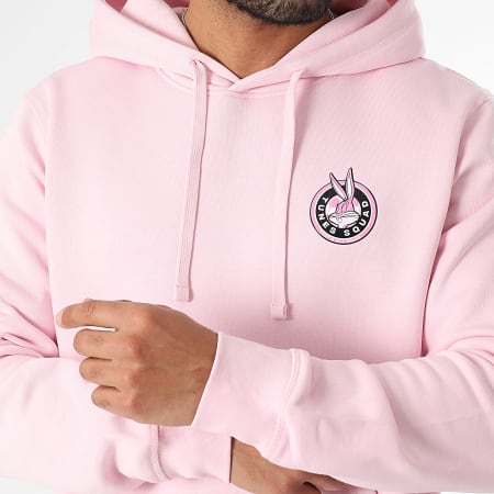 Looney Tunes - Sweat Capuche Badge Bugs Rose