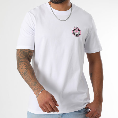 Looney Tunes - Camiseta oversize Badge Bugs Blanco