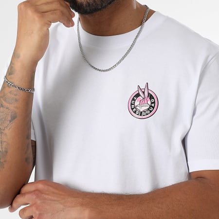 Looney Tunes - Camiseta oversize Badge Bugs Blanco