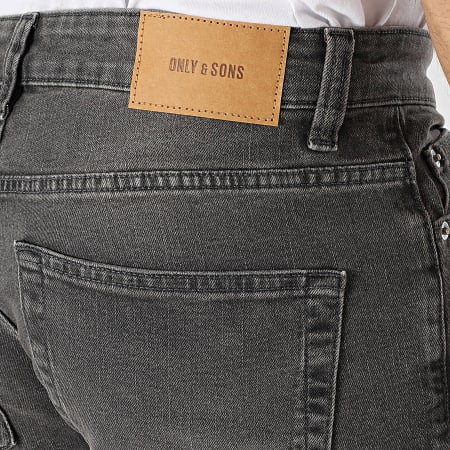 Only And Sons - Jean Slim Loom Gris Anthracite