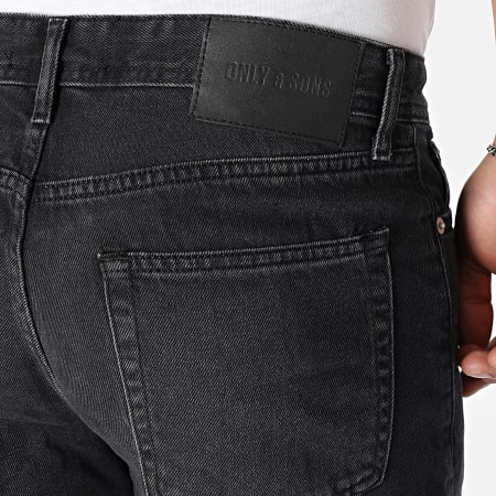 Only And Sons - Jean Loose Fit Fade Noir