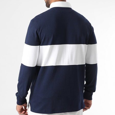 Polo Sport Ralph Lauren - Polo Manches Longues Classic Fit Logo Sport Bleu Marine Blanc