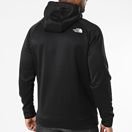 The North Face - Veste Zippée Capuche Reaxion Fleece A8CNP Noir Gris Anthracite
