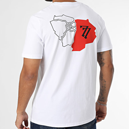 77 DEGRÉS - Departement Oversize Tee Shirt Blanco