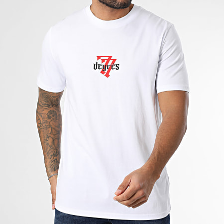 77 DEGRÉS - Departement Oversize Tee Shirt Blanco