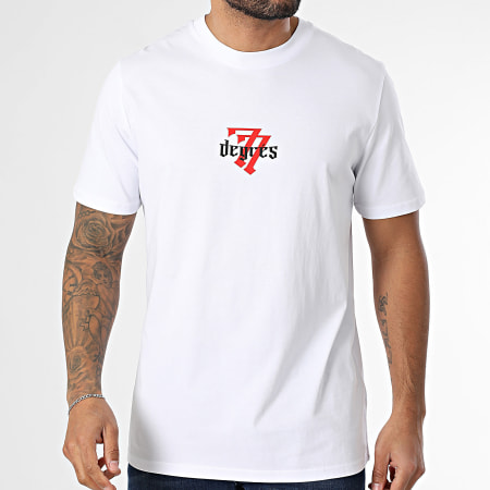 77 DEGRÉS - Departement Oversize Tee Shirt Blanco