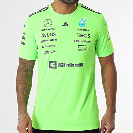 Adidas Sportswear - Tee Shirt A Bandes Mercedes AMG JZ7402 Vert Fluo