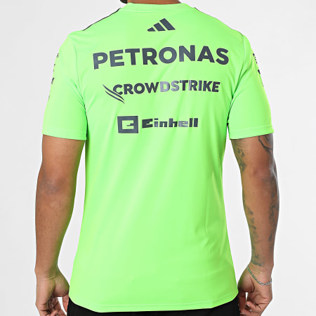 Adidas Sportswear - Tee Shirt A Bandes Mercedes AMG JZ7402 Vert Fluo