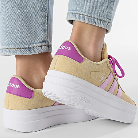 Adidas Sportswear - Baskets Femme VL Court Bold JI1019 Orange Tint Bliss Lilac