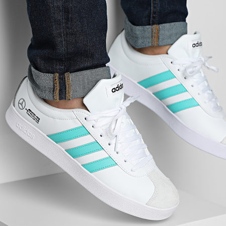 Adidas Sportswear - Baskets VL Court Mer JR1069 Footwear White Semi Mint Rush Core Black